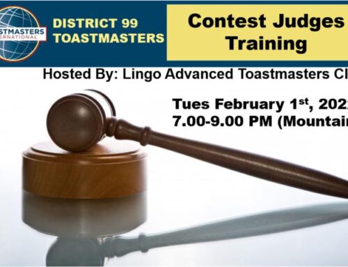 District 99 Contest Judges Training