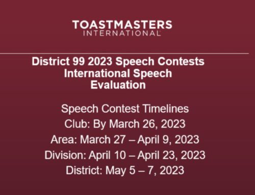 D99 2023 Speech Contests – Timelines