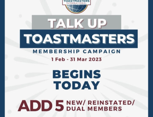 Talk Up Toastmasters Membership Building Program