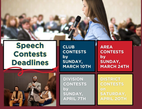 Speech Contest Updates