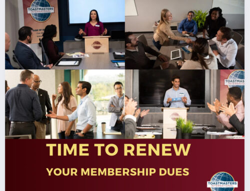 Invest in Yourself – Recommit to your Toastmasters Journey