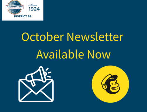 District 99 October Newsletter Now Available
