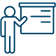 Person presenting icon